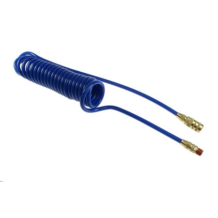Coilhose Pneumatics Flexcoil 1/4 ID x 25 ft 1/4 MPT Swivel x 1/4 Industrial Dark Blue PR14-25CB15-B